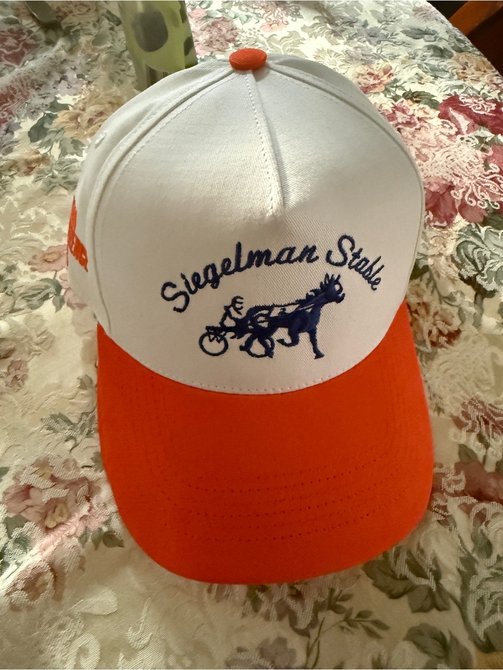 Siegelman Stable Men’s White and Orange Knicks ecf